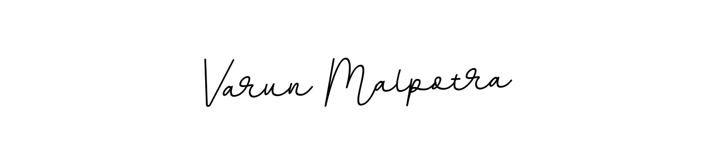 Design your own signature with our free online signature maker. With this signature software, you can create a handwritten (BallpointsItalic-DORy9) signature for name Varun Malpotra. Varun Malpotra signature style 11 images and pictures png