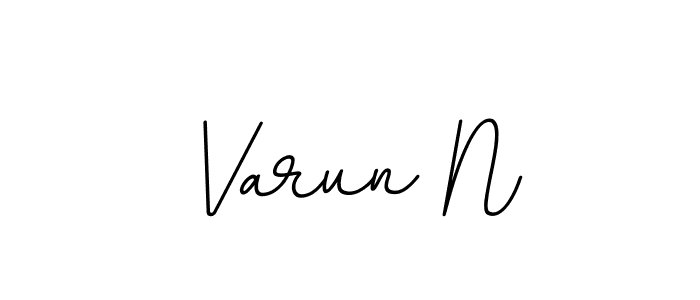 Varun N stylish signature style. Best Handwritten Sign (BallpointsItalic-DORy9) for my name. Handwritten Signature Collection Ideas for my name Varun N. Varun N signature style 11 images and pictures png