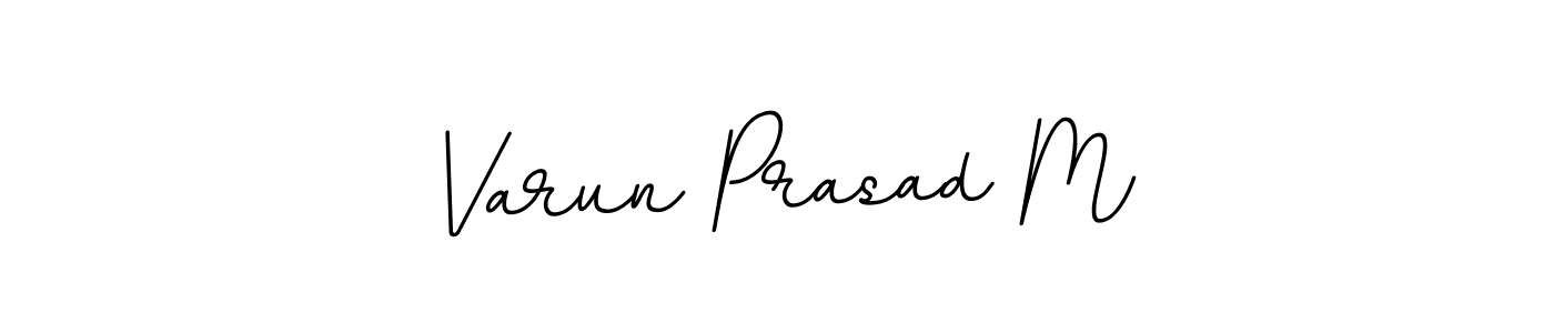 Design your own signature with our free online signature maker. With this signature software, you can create a handwritten (BallpointsItalic-DORy9) signature for name Varun Prasad M. Varun Prasad M signature style 11 images and pictures png