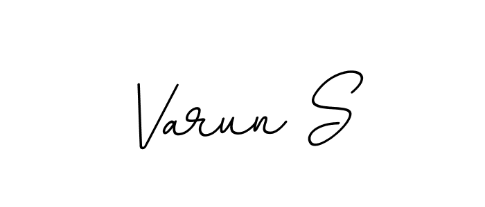 It looks lik you need a new signature style for name Varun S. Design unique handwritten (BallpointsItalic-DORy9) signature with our free signature maker in just a few clicks. Varun S signature style 11 images and pictures png