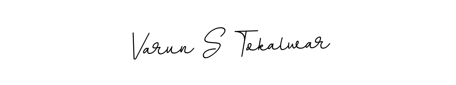 Create a beautiful signature design for name Varun S Tokalwar. With this signature (BallpointsItalic-DORy9) fonts, you can make a handwritten signature for free. Varun S Tokalwar signature style 11 images and pictures png