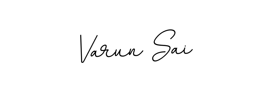 This is the best signature style for the Varun Sai name. Also you like these signature font (BallpointsItalic-DORy9). Mix name signature. Varun Sai signature style 11 images and pictures png