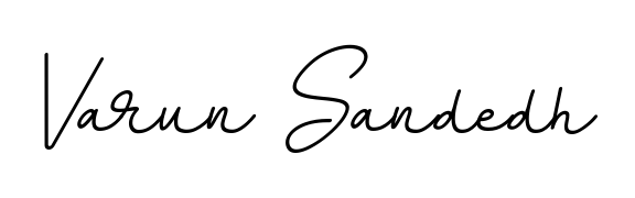 The BallpointsItalic-DORy9 font transforms the name Varun Sandedh into an executive sign with sharp precision and distinguished character. Varun Sandedh signature style 11 images and pictures png