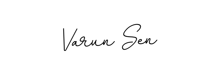 Use a signature maker to create a handwritten signature online. With this signature software, you can design (BallpointsItalic-DORy9) your own signature for name Varun Sen. Varun Sen signature style 11 images and pictures png