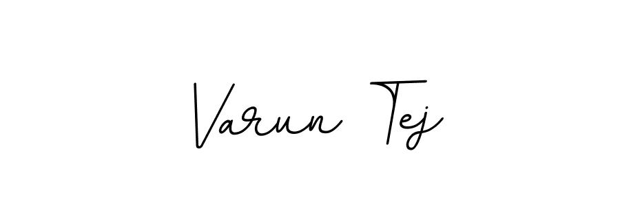 Use a signature maker to create a handwritten signature online. With this signature software, you can design (BallpointsItalic-DORy9) your own signature for name Varun Tej. Varun Tej signature style 11 images and pictures png