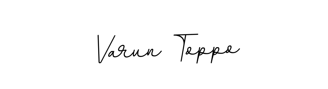 Design your own signature with our free online signature maker. With this signature software, you can create a handwritten (BallpointsItalic-DORy9) signature for name Varun Toppo. Varun Toppo signature style 11 images and pictures png
