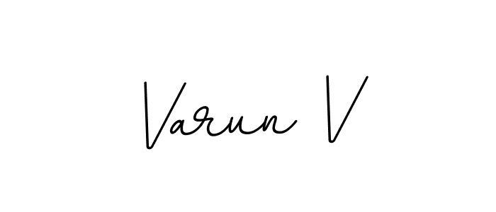 Also You can easily find your signature by using the search form. We will create Varun V name handwritten signature images for you free of cost using BallpointsItalic-DORy9 sign style. Varun V signature style 11 images and pictures png