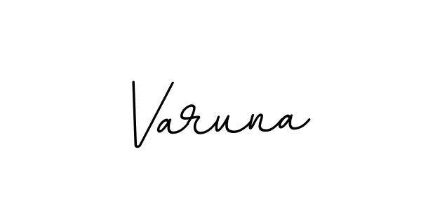 Varuna stylish signature style. Best Handwritten Sign (BallpointsItalic-DORy9) for my name. Handwritten Signature Collection Ideas for my name Varuna. Varuna signature style 11 images and pictures png