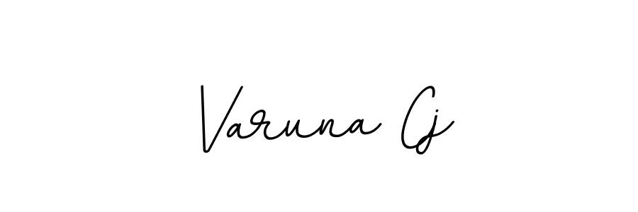 Use a signature maker to create a handwritten signature online. With this signature software, you can design (BallpointsItalic-DORy9) your own signature for name Varuna Cj. Varuna Cj signature style 11 images and pictures png