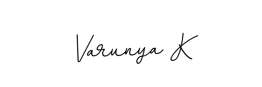 BallpointsItalic-DORy9 is a professional signature style that is perfect for those who want to add a touch of class to their signature. It is also a great choice for those who want to make their signature more unique. Get Varunya K name to fancy signature for free. Varunya K signature style 11 images and pictures png