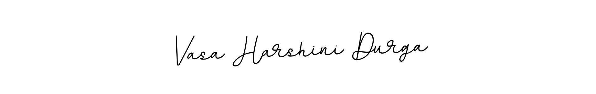 Create a beautiful signature design for name Vasa Harshini Durga. With this signature (BallpointsItalic-DORy9) fonts, you can make a handwritten signature for free. Vasa Harshini Durga signature style 11 images and pictures png