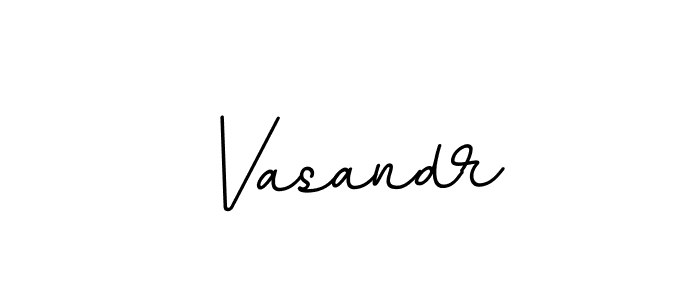 How to make Vasandr name signature. Use BallpointsItalic-DORy9 style for creating short signs online. This is the latest handwritten sign. Vasandr signature style 11 images and pictures png