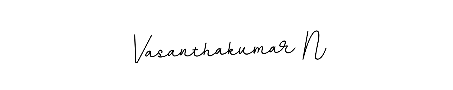 How to make Vasanthakumar N signature? BallpointsItalic-DORy9 is a professional autograph style. Create handwritten signature for Vasanthakumar N name. Vasanthakumar N signature style 11 images and pictures png
