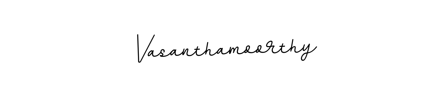 The best way (BallpointsItalic-DORy9) to make a short signature is to pick only two or three words in your name. The name Vasanthamoorthy include a total of six letters. For converting this name. Vasanthamoorthy signature style 11 images and pictures png