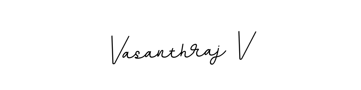Design your own signature with our free online signature maker. With this signature software, you can create a handwritten (BallpointsItalic-DORy9) signature for name Vasanthraj V. Vasanthraj V signature style 11 images and pictures png
