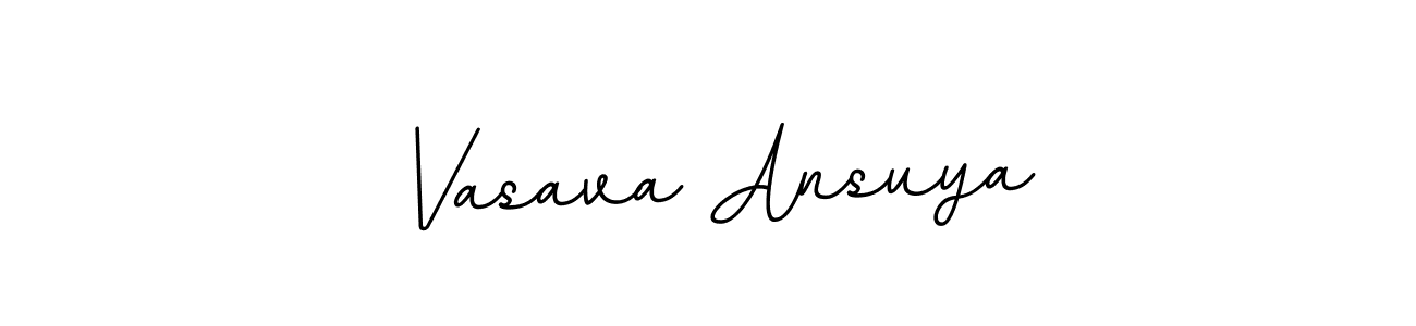Use a signature maker to create a handwritten signature online. With this signature software, you can design (BallpointsItalic-DORy9) your own signature for name Vasava Ansuya. Vasava Ansuya signature style 11 images and pictures png