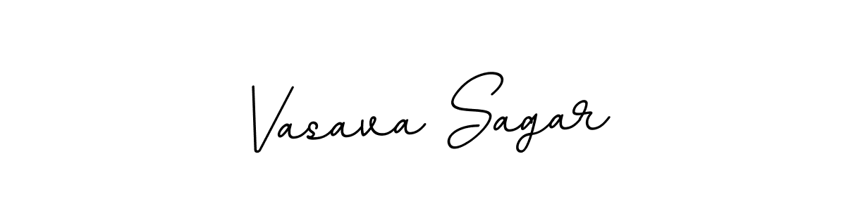 Use a signature maker to create a handwritten signature online. With this signature software, you can design (BallpointsItalic-DORy9) your own signature for name Vasava Sagar. Vasava Sagar signature style 11 images and pictures png