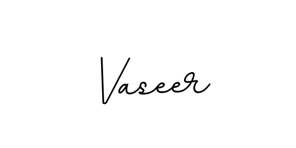 Design your own signature with our free online signature maker. With this signature software, you can create a handwritten (BallpointsItalic-DORy9) signature for name Vaseer. Vaseer signature style 11 images and pictures png