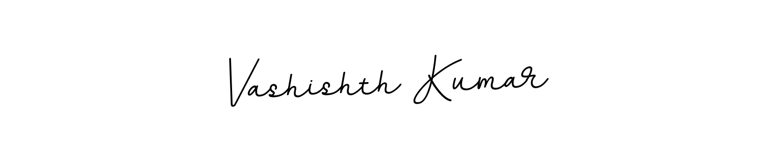Use a signature maker to create a handwritten signature online. With this signature software, you can design (BallpointsItalic-DORy9) your own signature for name Vashishth Kumar. Vashishth Kumar signature style 11 images and pictures png