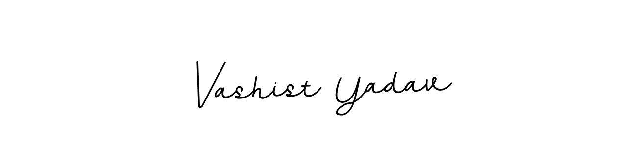 Vashist Yadav stylish signature style. Best Handwritten Sign (BallpointsItalic-DORy9) for my name. Handwritten Signature Collection Ideas for my name Vashist Yadav. Vashist Yadav signature style 11 images and pictures png