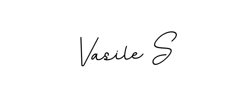 Vasile S stylish signature style. Best Handwritten Sign (BallpointsItalic-DORy9) for my name. Handwritten Signature Collection Ideas for my name Vasile S. Vasile S signature style 11 images and pictures png