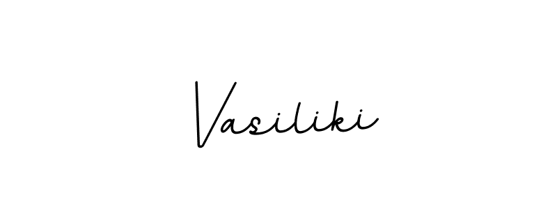 Vasiliki stylish signature style. Best Handwritten Sign (BallpointsItalic-DORy9) for my name. Handwritten Signature Collection Ideas for my name Vasiliki. Vasiliki signature style 11 images and pictures png