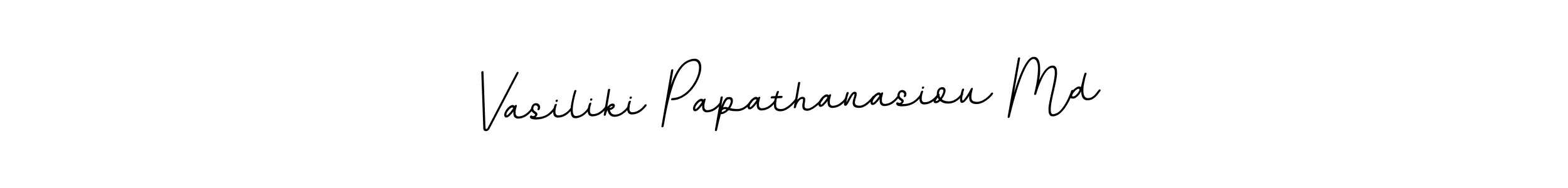 The best way (BallpointsItalic-DORy9) to make a short signature is to pick only two or three words in your name. The name Vasiliki Papathanasiou Md include a total of six letters. For converting this name. Vasiliki Papathanasiou Md signature style 11 images and pictures png