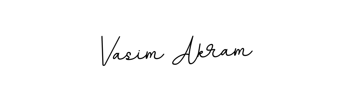 How to make Vasim Akram name signature. Use BallpointsItalic-DORy9 style for creating short signs online. This is the latest handwritten sign. Vasim Akram signature style 11 images and pictures png