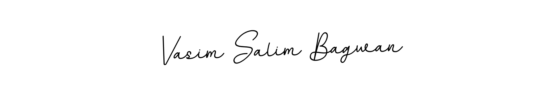 Create a beautiful signature design for name Vasim Salim Bagwan. With this signature (BallpointsItalic-DORy9) fonts, you can make a handwritten signature for free. Vasim Salim Bagwan signature style 11 images and pictures png