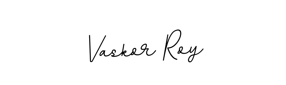 The best way (BallpointsItalic-DORy9) to make a short signature is to pick only two or three words in your name. The name Vaskor Roy include a total of six letters. For converting this name. Vaskor Roy signature style 11 images and pictures png