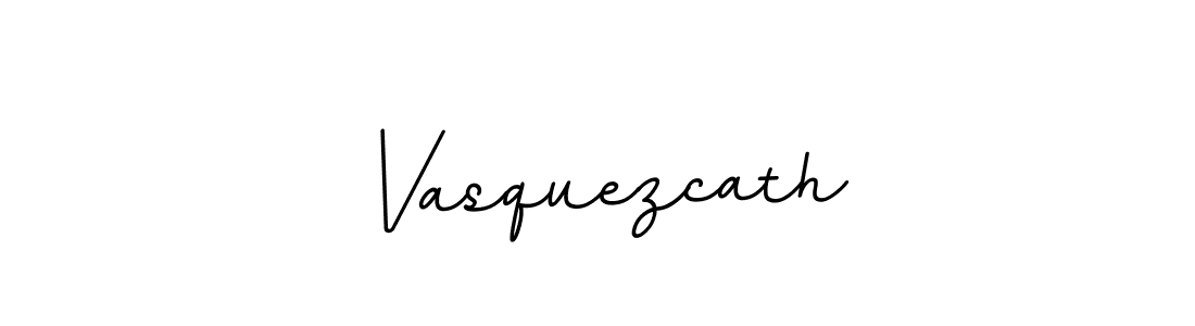 How to make Vasquezcath name signature. Use BallpointsItalic-DORy9 style for creating short signs online. This is the latest handwritten sign. Vasquezcath signature style 11 images and pictures png