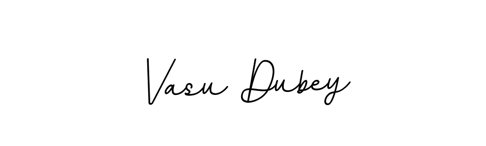 Make a beautiful signature design for name Vasu Dubey. With this signature (BallpointsItalic-DORy9) style, you can create a handwritten signature for free. Vasu Dubey signature style 11 images and pictures png