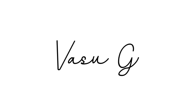 It looks lik you need a new signature style for name Vasu G. Design unique handwritten (BallpointsItalic-DORy9) signature with our free signature maker in just a few clicks. Vasu G signature style 11 images and pictures png