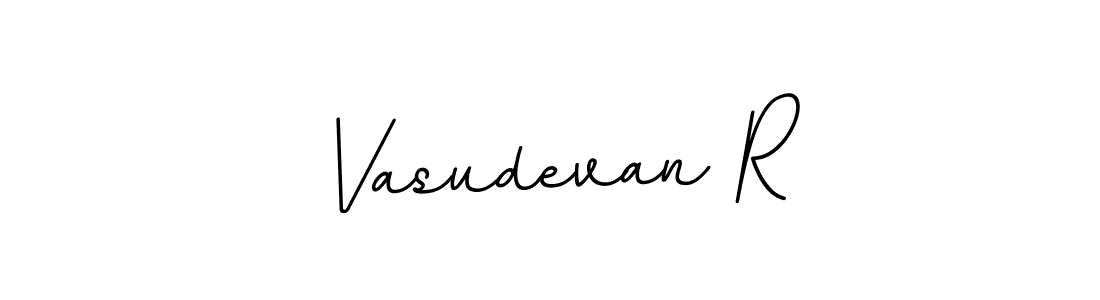 Use a signature maker to create a handwritten signature online. With this signature software, you can design (BallpointsItalic-DORy9) your own signature for name Vasudevan R. Vasudevan R signature style 11 images and pictures png
