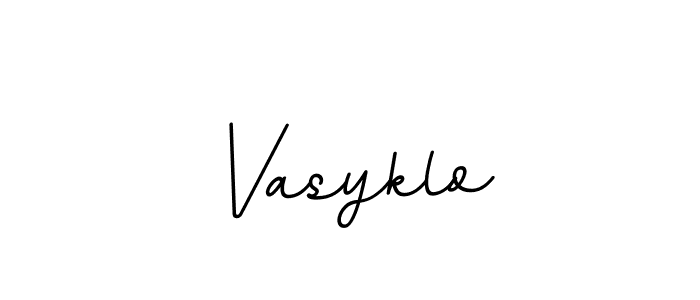 How to make Vasyklo signature? BallpointsItalic-DORy9 is a professional autograph style. Create handwritten signature for Vasyklo name. Vasyklo signature style 11 images and pictures png