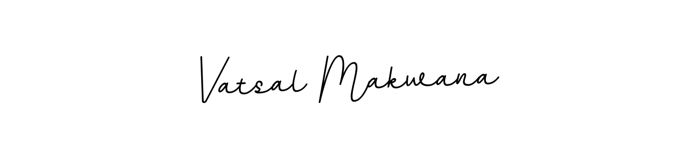 The best way (BallpointsItalic-DORy9) to make a short signature is to pick only two or three words in your name. The name Vatsal Makwana include a total of six letters. For converting this name. Vatsal Makwana signature style 11 images and pictures png