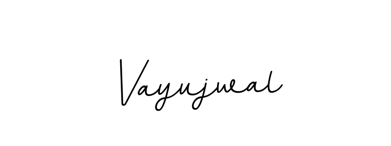 Vayujwal stylish signature style. Best Handwritten Sign (BallpointsItalic-DORy9) for my name. Handwritten Signature Collection Ideas for my name Vayujwal. Vayujwal signature style 11 images and pictures png