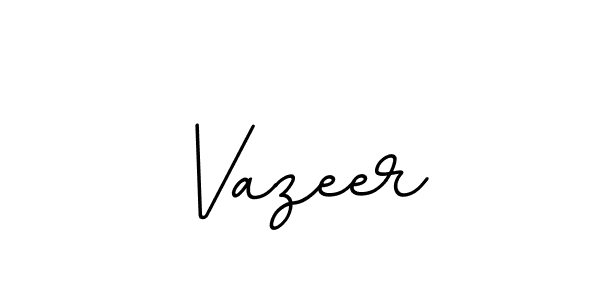 Make a beautiful signature design for name Vazeer. With this signature (BallpointsItalic-DORy9) style, you can create a handwritten signature for free. Vazeer signature style 11 images and pictures png