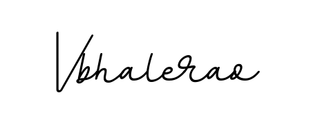 Looking for an artistic signature for Vbhalerao? The BallpointsItalic-DORy9 calligraphy style gives a sophisticated flow suitable for business cards and emails. Vbhalerao signature style 11 images and pictures png