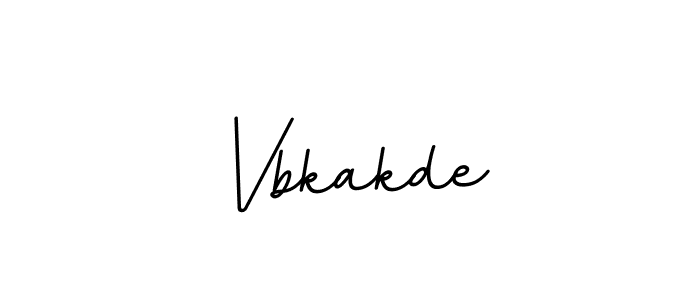 Use a signature maker to create a handwritten signature online. With this signature software, you can design (BallpointsItalic-DORy9) your own signature for name Vbkakde. Vbkakde signature style 11 images and pictures png