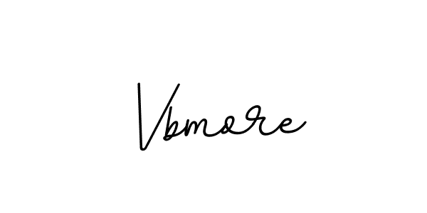 Design your own signature with our free online signature maker. With this signature software, you can create a handwritten (BallpointsItalic-DORy9) signature for name Vbmore. Vbmore signature style 11 images and pictures png