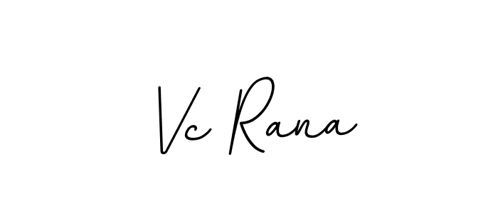 It looks lik you need a new signature style for name Vc Rana. Design unique handwritten (BallpointsItalic-DORy9) signature with our free signature maker in just a few clicks. Vc Rana signature style 11 images and pictures png