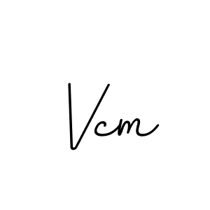 Use a signature maker to create a handwritten signature online. With this signature software, you can design (BallpointsItalic-DORy9) your own signature for name Vcm. Vcm signature style 11 images and pictures png