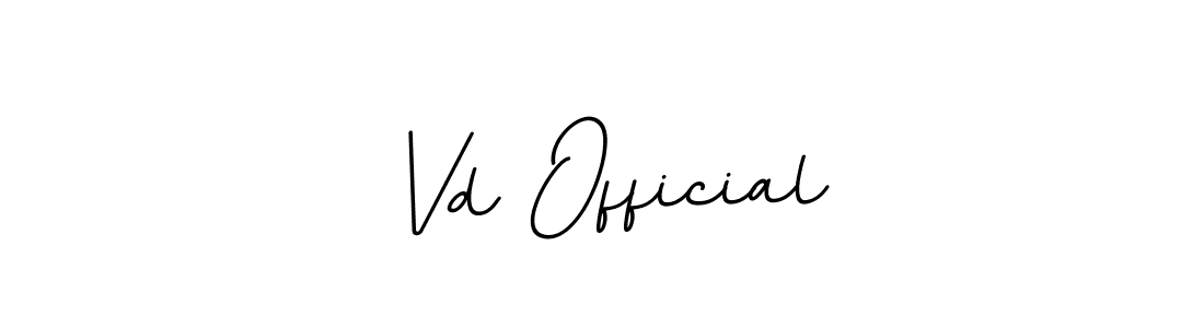 Vd Official stylish signature style. Best Handwritten Sign (BallpointsItalic-DORy9) for my name. Handwritten Signature Collection Ideas for my name Vd Official. Vd Official signature style 11 images and pictures png