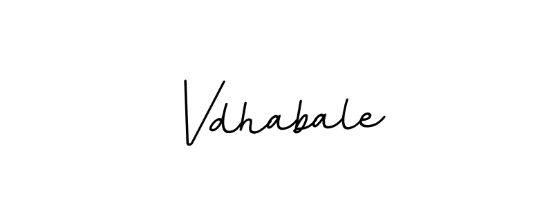Design your own signature with our free online signature maker. With this signature software, you can create a handwritten (BallpointsItalic-DORy9) signature for name Vdhabale. Vdhabale signature style 11 images and pictures png