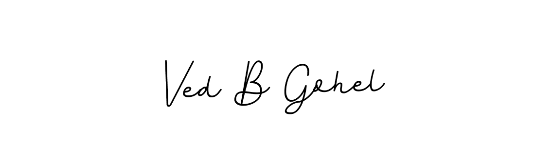 Make a beautiful signature design for name Ved B Gohel. Use this online signature maker to create a handwritten signature for free. Ved B Gohel signature style 11 images and pictures png