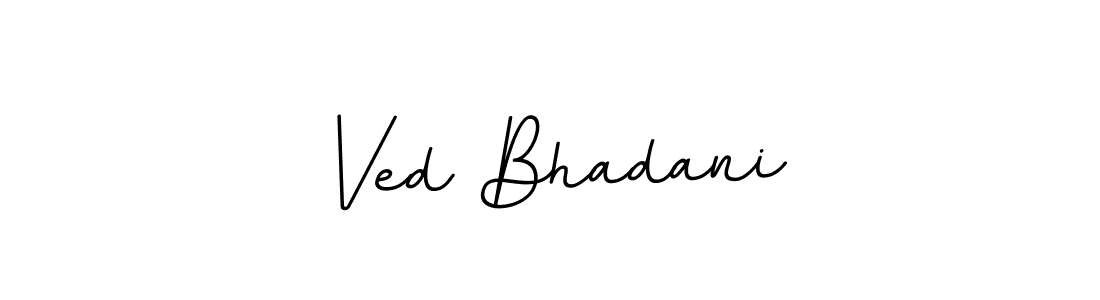 Similarly BallpointsItalic-DORy9 is the best handwritten signature design. Signature creator online .You can use it as an online autograph creator for name Ved Bhadani. Ved Bhadani signature style 11 images and pictures png