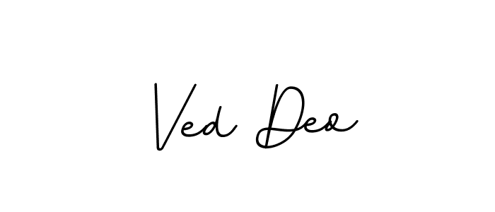 Ved Deo stylish signature style. Best Handwritten Sign (BallpointsItalic-DORy9) for my name. Handwritten Signature Collection Ideas for my name Ved Deo. Ved Deo signature style 11 images and pictures png