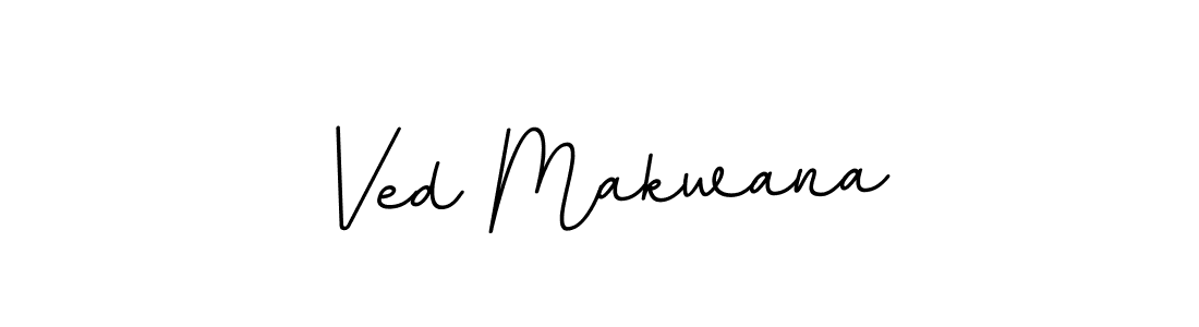 Make a beautiful signature design for name Ved Makwana. With this signature (BallpointsItalic-DORy9) style, you can create a handwritten signature for free. Ved Makwana signature style 11 images and pictures png