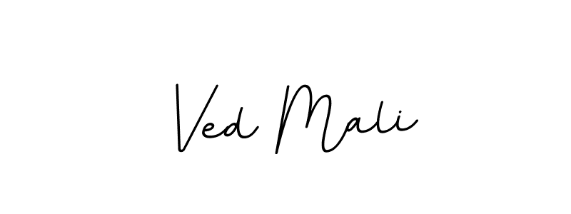 Ved Mali stylish signature style. Best Handwritten Sign (BallpointsItalic-DORy9) for my name. Handwritten Signature Collection Ideas for my name Ved Mali. Ved Mali signature style 11 images and pictures png